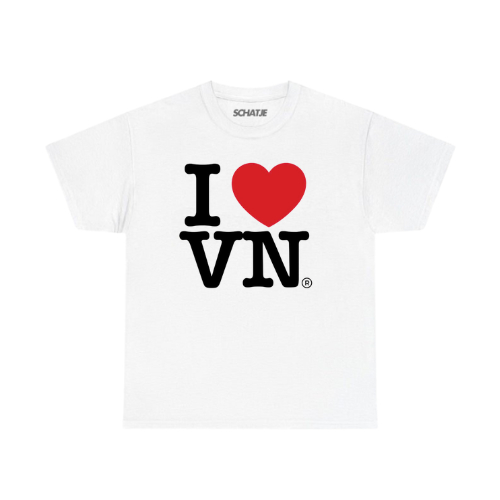 [BABY TEE, BOXY, T-SHIRT] I Love VN T-SHIRT - I Love Vietnam T-SHIRT กันยายน 2 วันชาติรักน้ําที่ระลึกผ้าฝ้าย 100%
