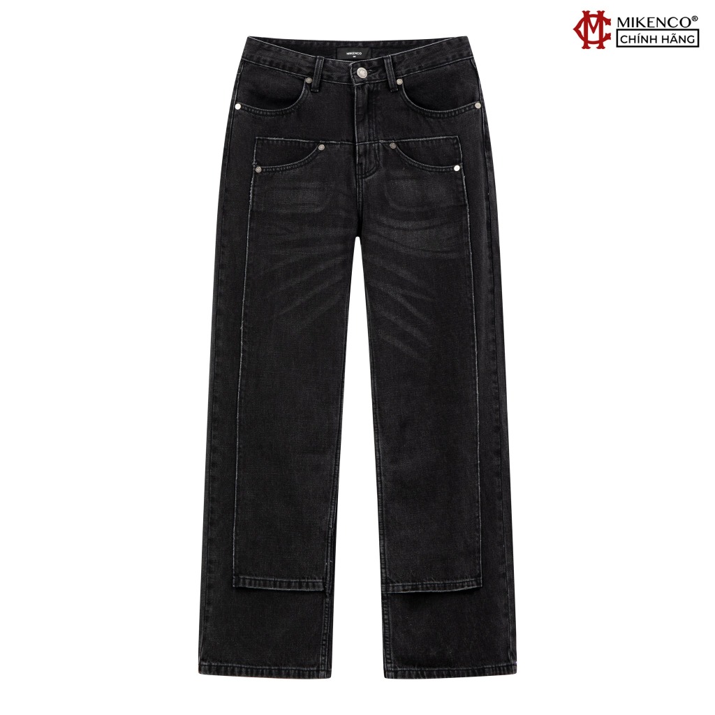 MIKENCO Carpenter Straight Jeans กางเกงยีนส์สีดํา unisex