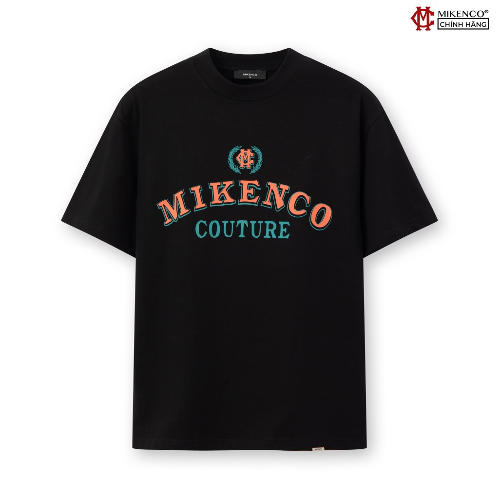 เสื้อยืด MIKENCO Climbing Cherub สีดํา
