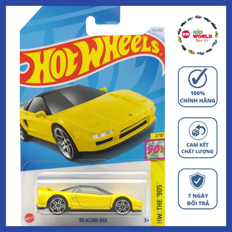 Hot Wheels basic 90 Acura NSX HTB04 รถโมเดล