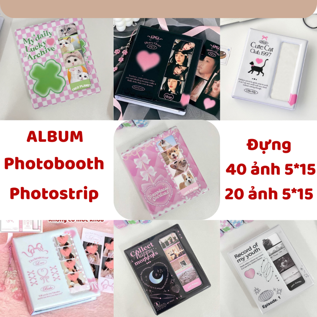 Photobooth Album Photostrip ภาพถ่ายยาวถึงมินิสะสม lomo card kpop stars ทั้งหมด Wanhy