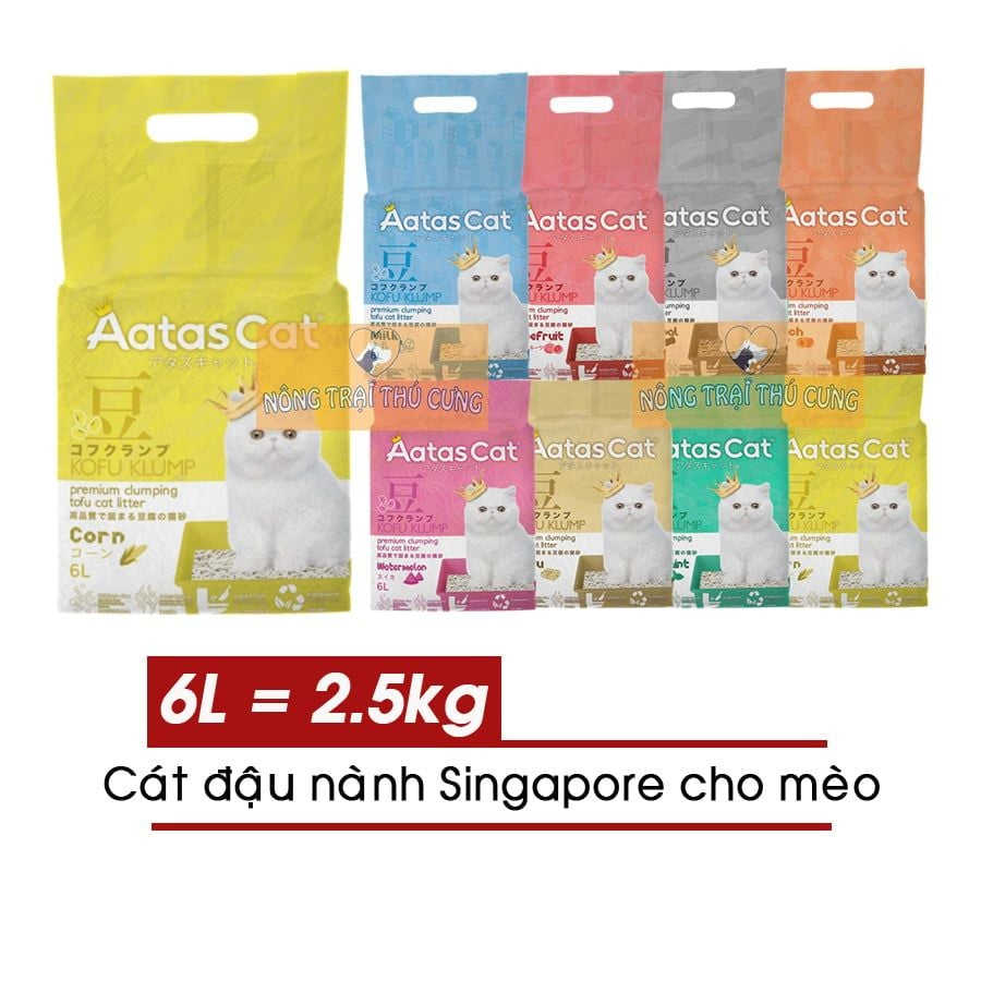 AATAS Soy Cat 6L - ทรายแมว