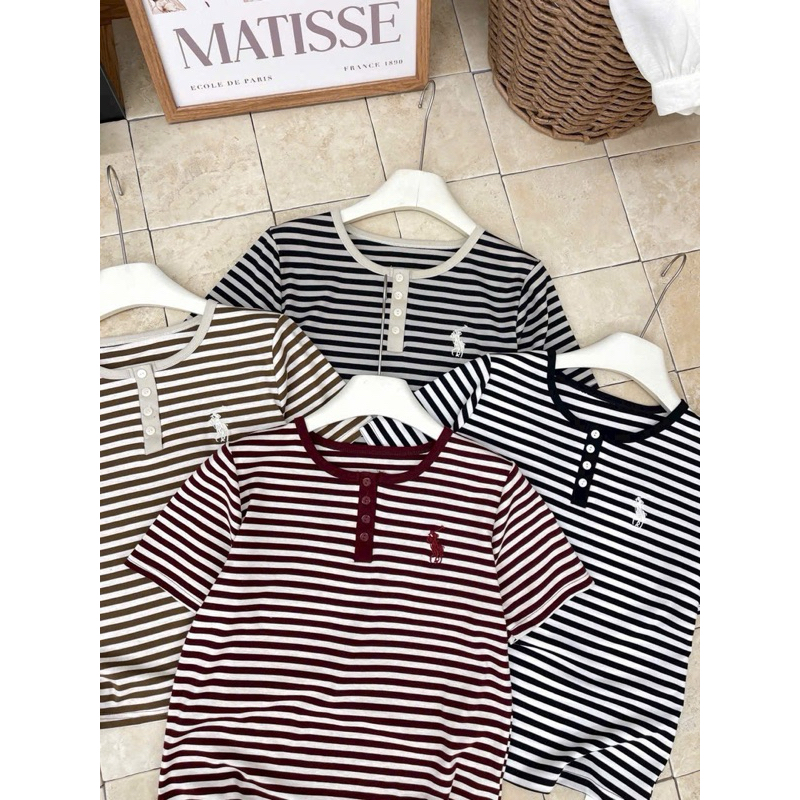 เสื้อยืด QCC ROUND-NECKLACE ผ้าคอตตอน 100%