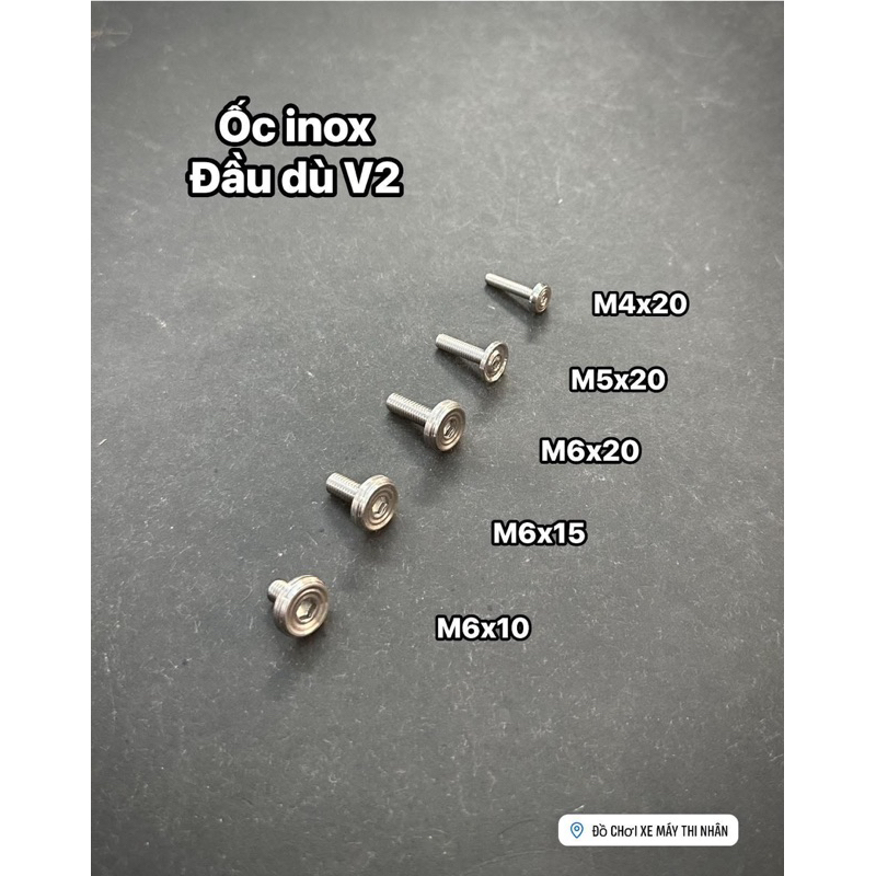 สกรูสแตนเลส 304 TBT - ร่ม Heng Thailan รุ่น V2 - V3 - V4 ขนาด M4 - M5 - M6!
