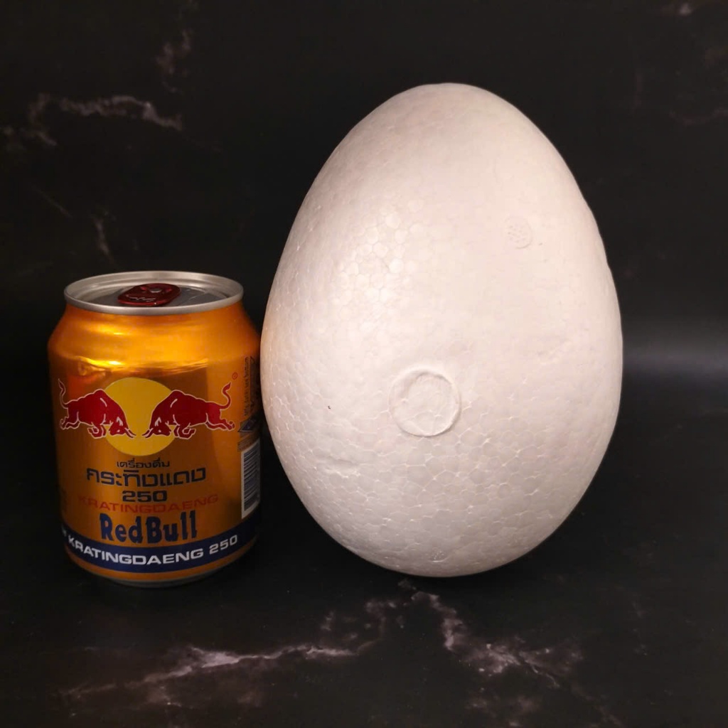 ไข่โฟมสีขาว (3 ขนาด - EMPTY EGGS)