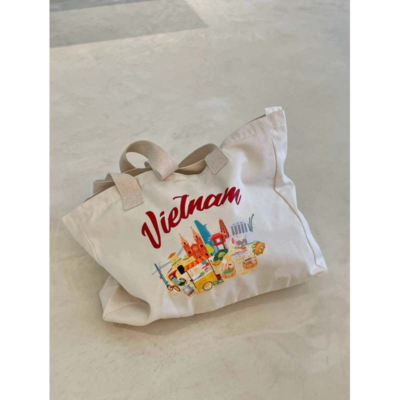 Vietnam Canvas Tote Bag - Thelastseven Vietnam Canvas Tote Bag