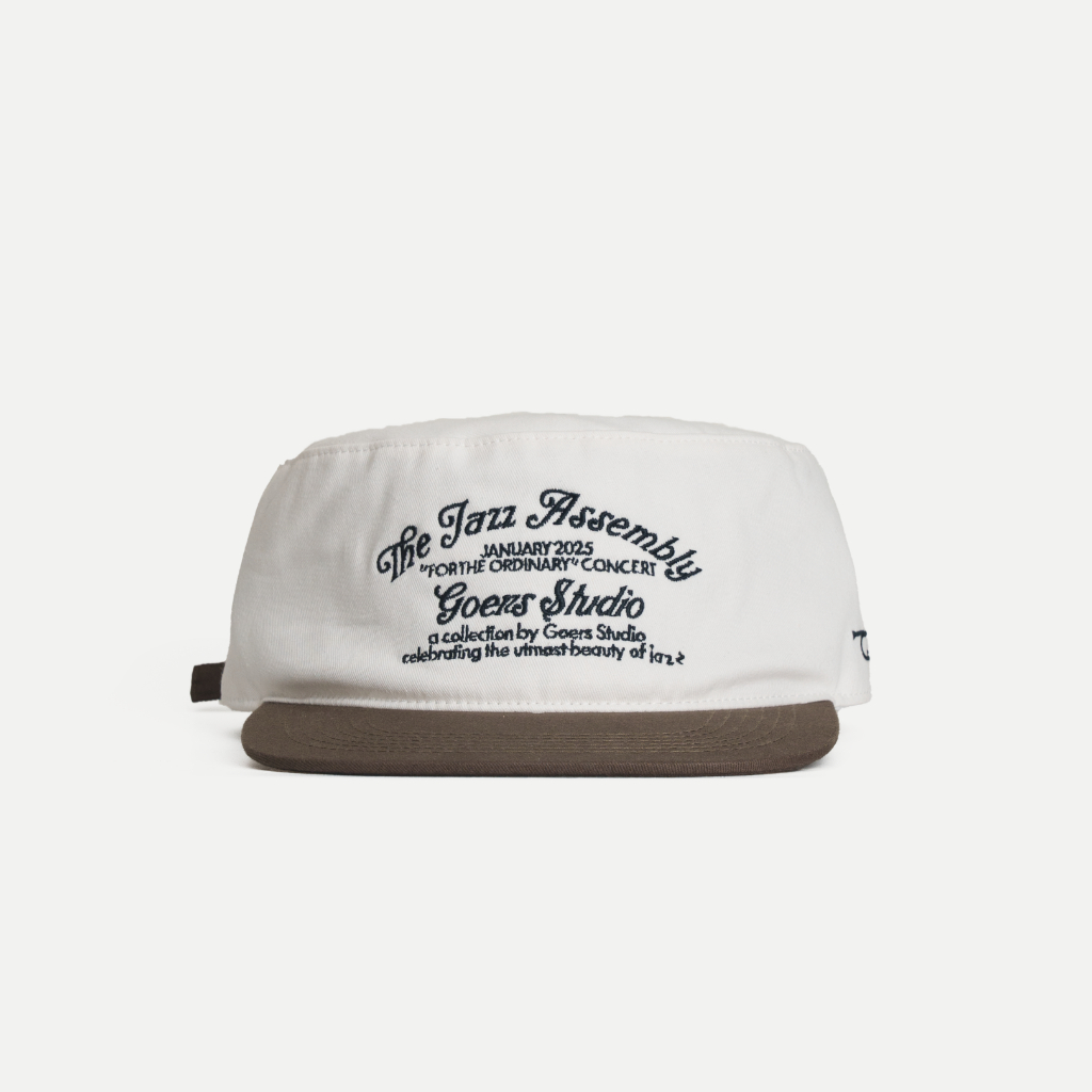 GOERS หมวกเบสบอลทรงกลม Unforgettable / "Unforgettable" Painters Cap - White & Grey