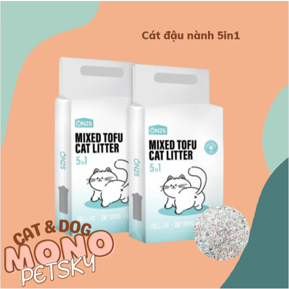ON25 Soy Cat Cat Cat 2.5กก. - 5in1 Mix Bean Cat