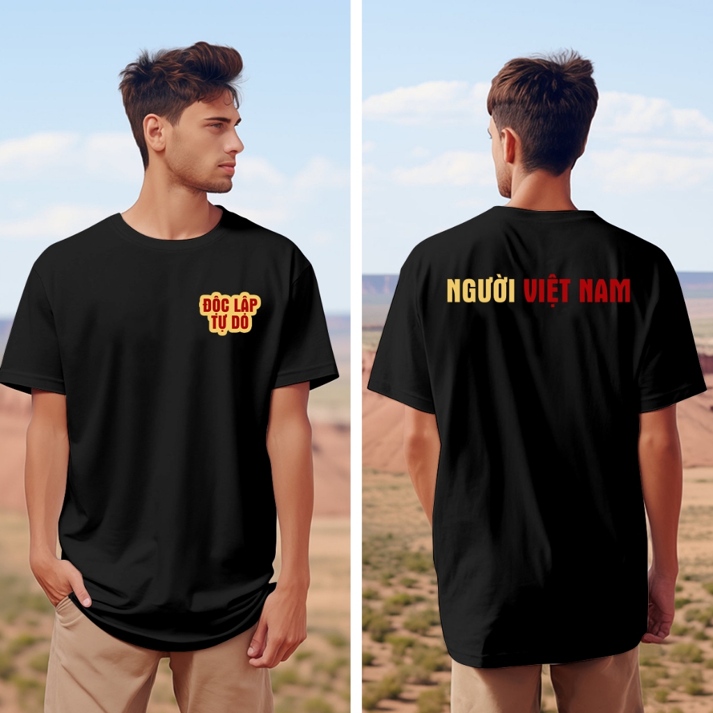 เสื้อยืดเวียดนาม Freedom Warm No Happiness I love Vietnam Local Brand Unisex 579