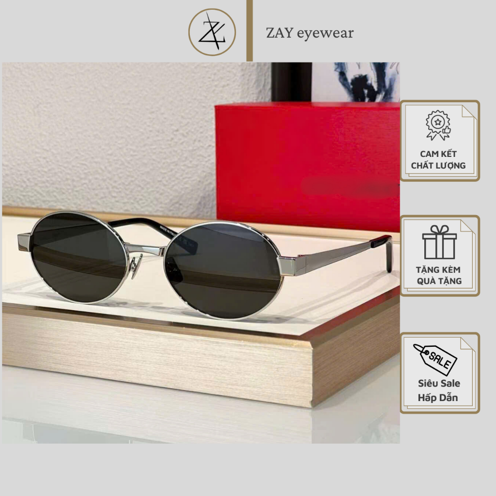 Zay eyewear แว่นกันแดด Sai Lau SL692 สําหรับผู้ชายและผู้หญิง ทรงรี สไตล์แฟชั่นสูง