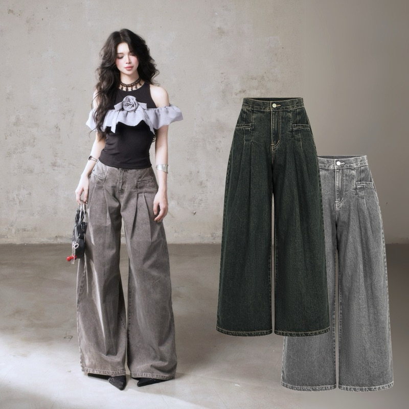 กางเกงยีนส์กางเกง อกาธา ปกปิดสกปรกระดับสะดือ Mania cutie ดีไซน์ระดับไฮเอนด์