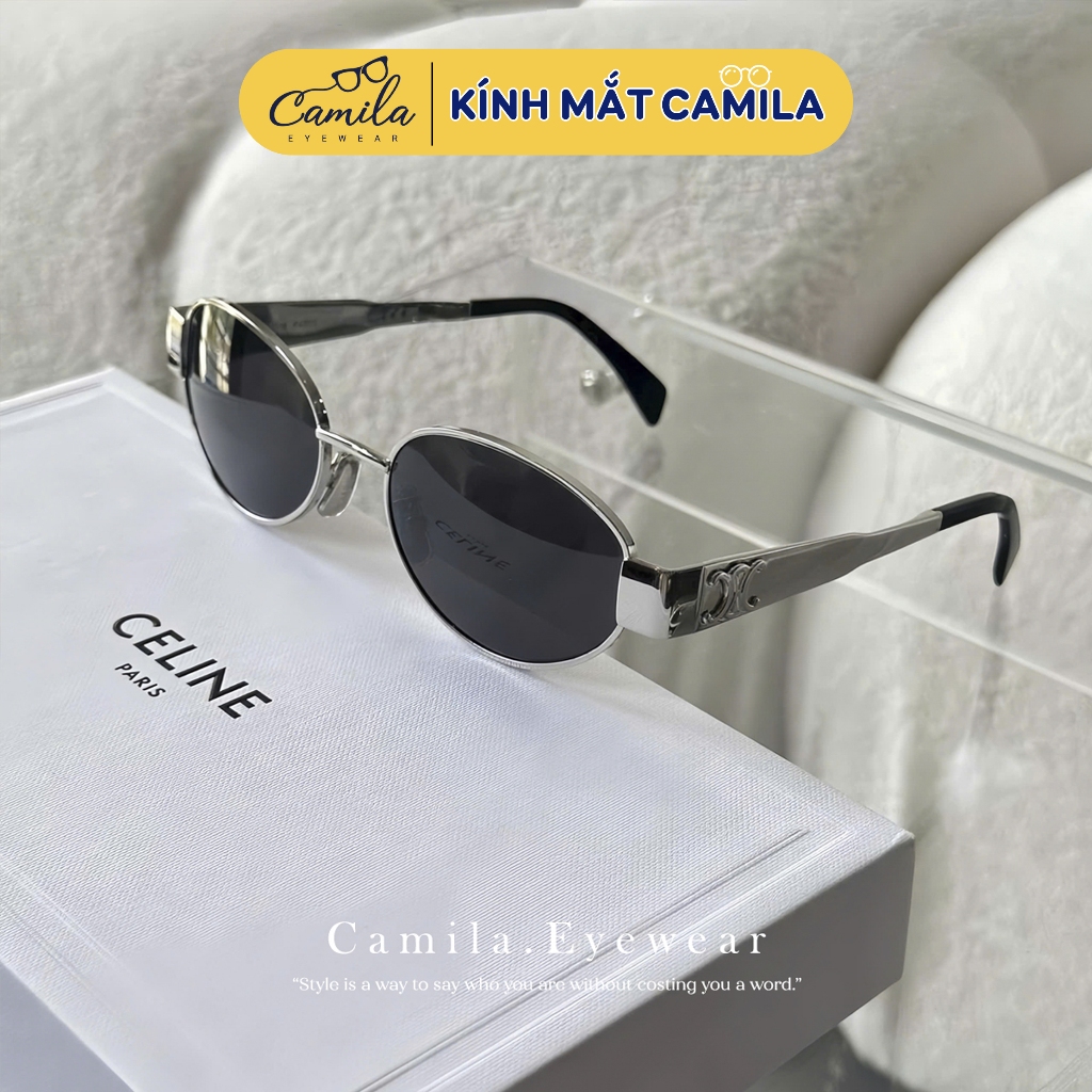 แว่นกันแดดแฟชั่น Celen ทรงตาวงรี และกรอบโลหะผสมรอยขีดข่วนที่ละเอียดอ่อน C8122 – แว่นกันแดดผู้หญิง ราคา ถูกที่สุด ดีลบีเคเค