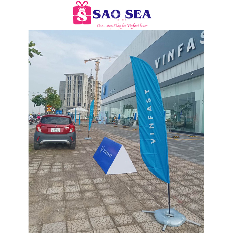 ธงบลู Vinfast sail โฆษณา Vinfast Showroom