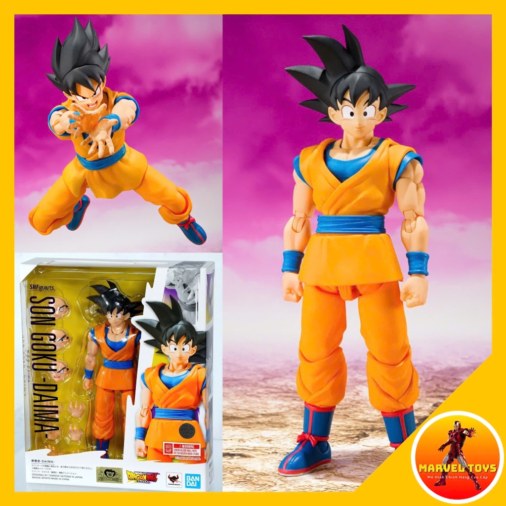ของแท้ BANDAI SHF SHFiguarts Son Goku Daima Dragon Ball Daima Jointed Figure