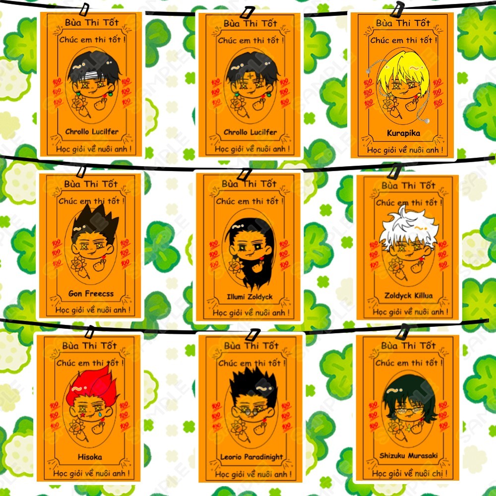 การ์ดสอบอย่างดี Hunter x Hunter , Anime Card Hunter x Hunter Gon Freecss, Zoldyck Killua, Hisoka