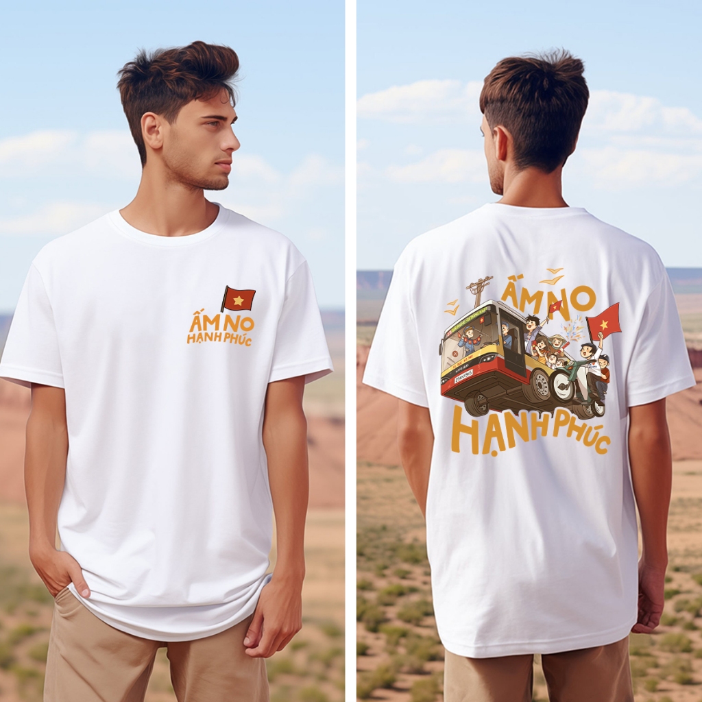 เสื้อยืดเวียดนาม Freedom Warm No Happiness I love Vietnam Local Brand Unisex 588