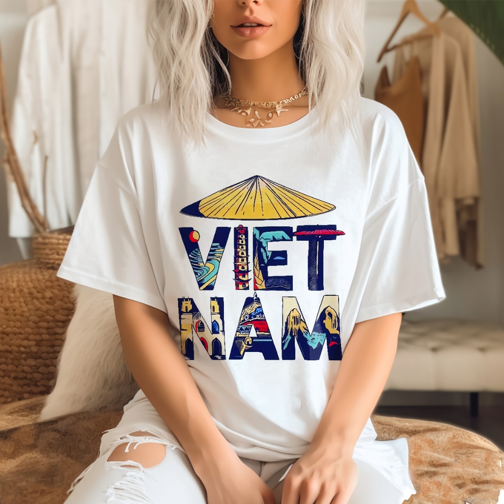เสื้อยืดเวียดนาม Freedom Warm No Happiness I love Vietnam Local Brand Oversize 589