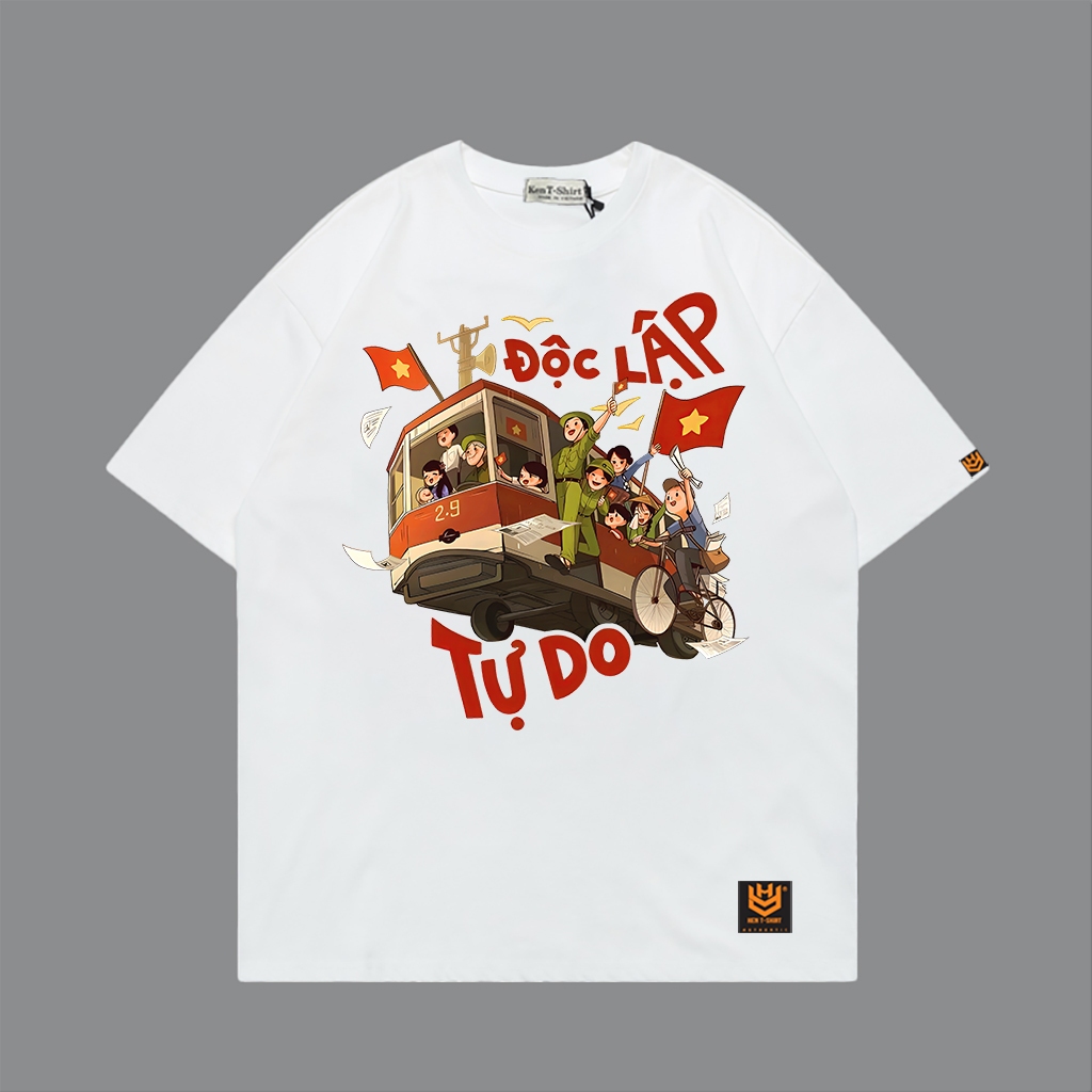 เสื้อยืด FREEDOM INDEPENDENT VEHICLE 2722 | OVERSIZE UNISEX ผ้าคอตตอน 65/35