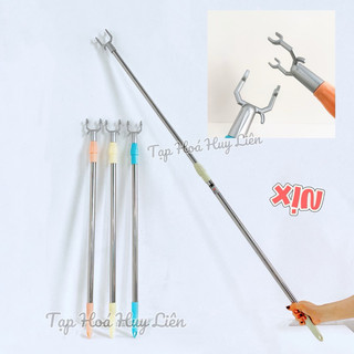 Cây Lấy Đồ Phơi Quần Áo Trên Cao Rút Gọn 1m4 Không Gỉ Nhỏ Gọn Nhẹ Xịn - Tạp Hoá Huy Liên