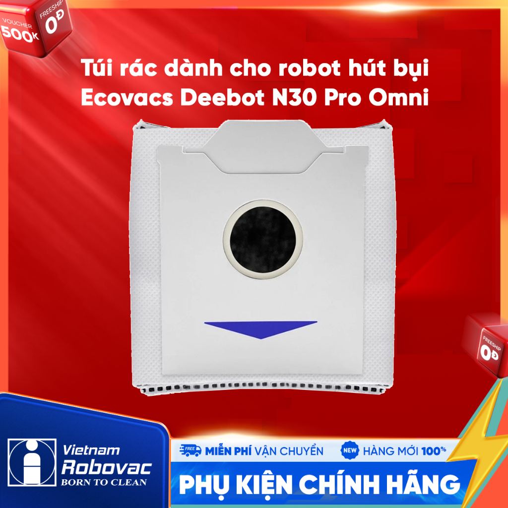 ถุงขยะสําหรับเครื่องดูดฝุ่นหุ่นยนต์ Ecovacs Deebot N30 Pro Omni