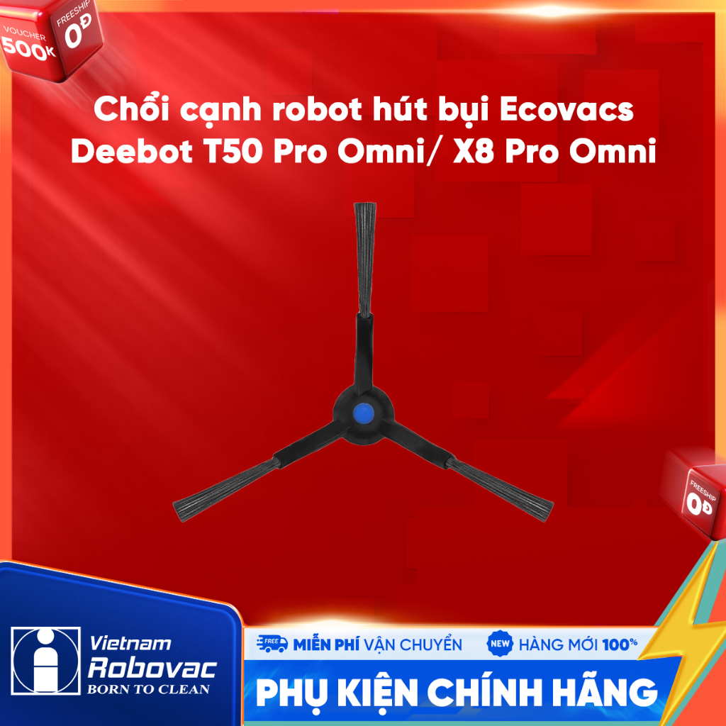 Ecovacs Deebot T50 Pro Omni/ X8 Pro Omni หุ่นยนต์ดูดฝุ่นแปรงด้านข้าง