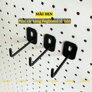 ตะขอ Pegboard พร้อมรูกลมสําหรับแขวนอุปกรณ์เสริม ตะขอ 1 ตา ทรงสี่เหลี่ยมพร้อมแผ่นเหล็กลูกฟูกเจาะรู ไม้แขวนเสื้อ