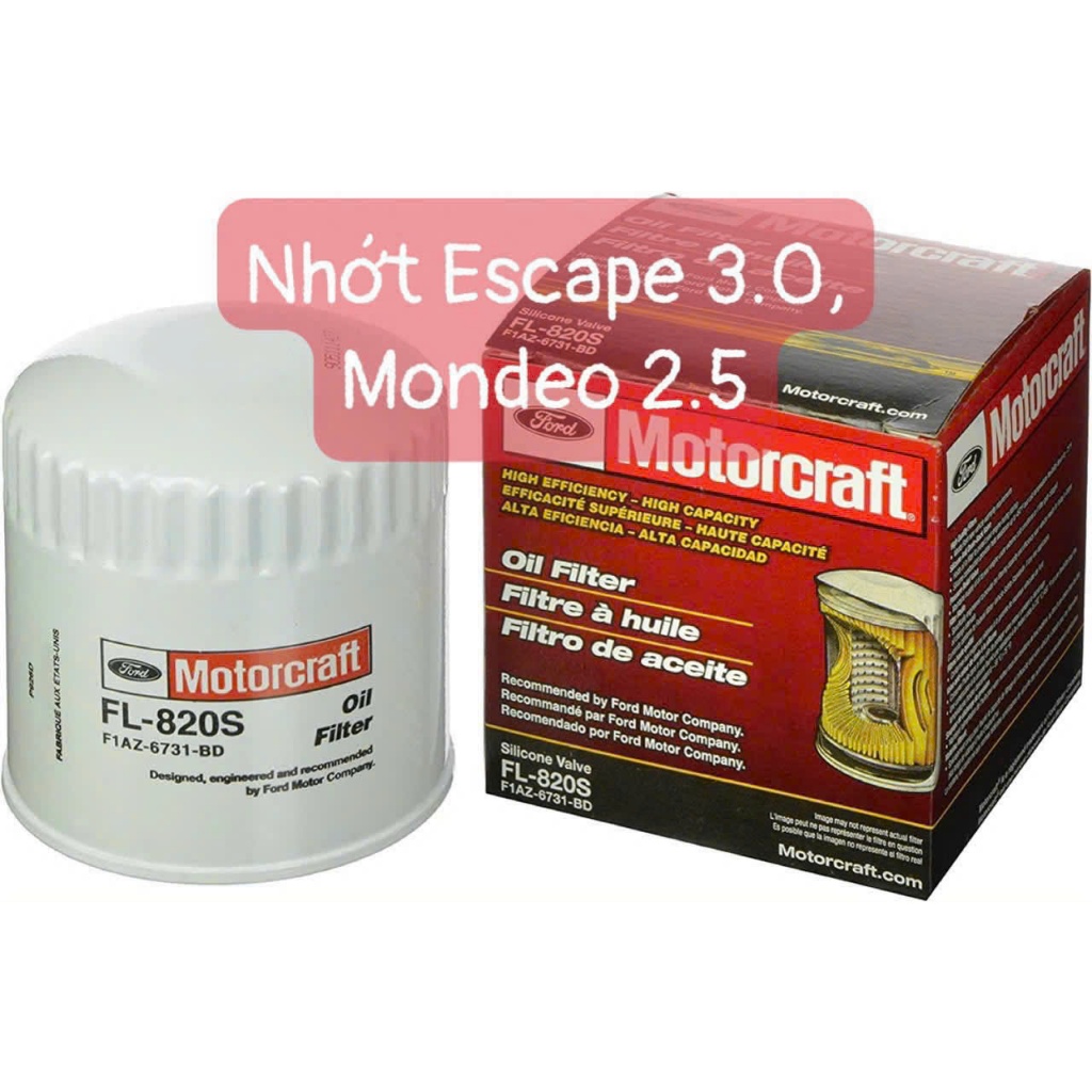กรองน้ํามันเครื่องสําหรับ Ford Escape 3.0, Ford Mondeo 2.5 CODE F1AZ6731BD, F1AZ-6731-BD