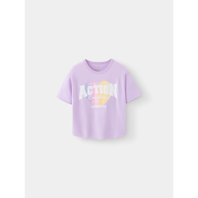 เสื้อยืดคอปกไม่มีโปร่งสําหรับเด็กผู้หญิง (1-8 ขวบ) GTS25S014R - Wookids