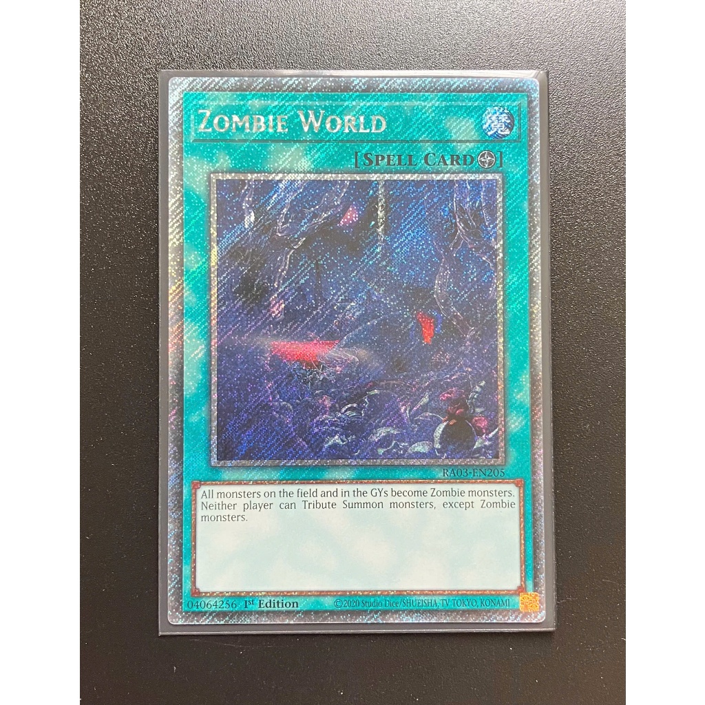 YMS - [การ์ด Yugioh] - [TCG-UK] - RA03-EN205 - Zombie World - Platinum Secret Rare 1st Edition