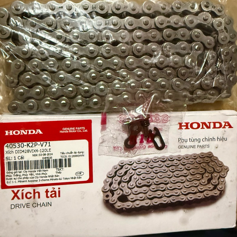 Honda Winner / Sonic 150 DID 428VIX 120L โซ่ซีลยาง T Made in Thailand