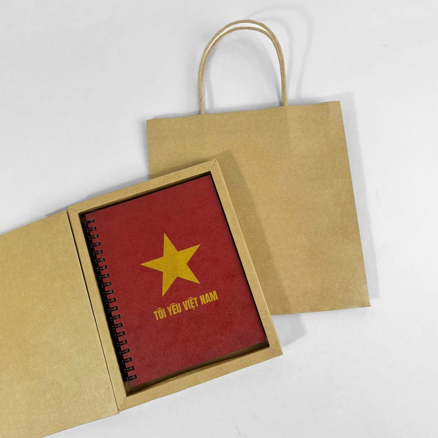 VIETNAM FLAG NOTEBOOK SET - DLTDHP NOTEBOOK SET - I LOVE VIETNAM NOTEBOOK SET