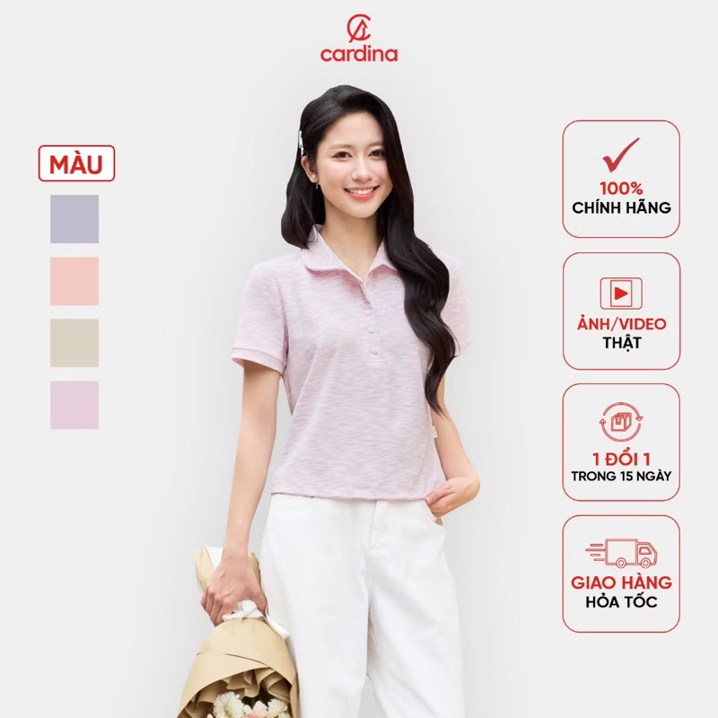 5APC05 - เสื้อโปโลผ้าฝ้ายผู้หญิง CARDINA 5APC05.