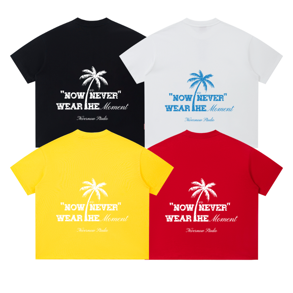 BOXY Nevernow Local Brand Palm Tree Boxy Tee Cotton Unisex - TN02