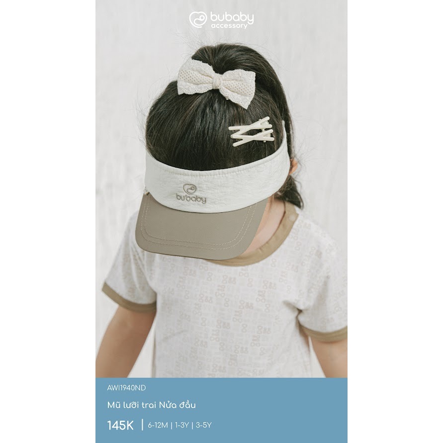 [Bu Baby] (6M-5Y) หมวกเบสบอลครึ่งหัว Bubaby AMD สําหรับเด็กชายและเด็กหญิง012000