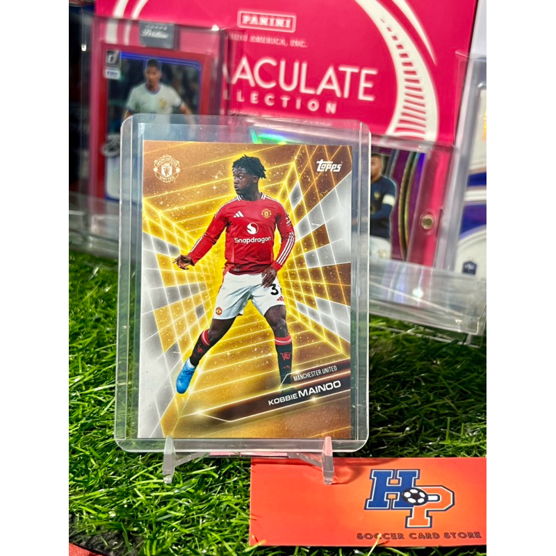 Kobie Mainoo Golden Topps Manchester United Fan Set 2024/25 การ์ดฟุตบอล