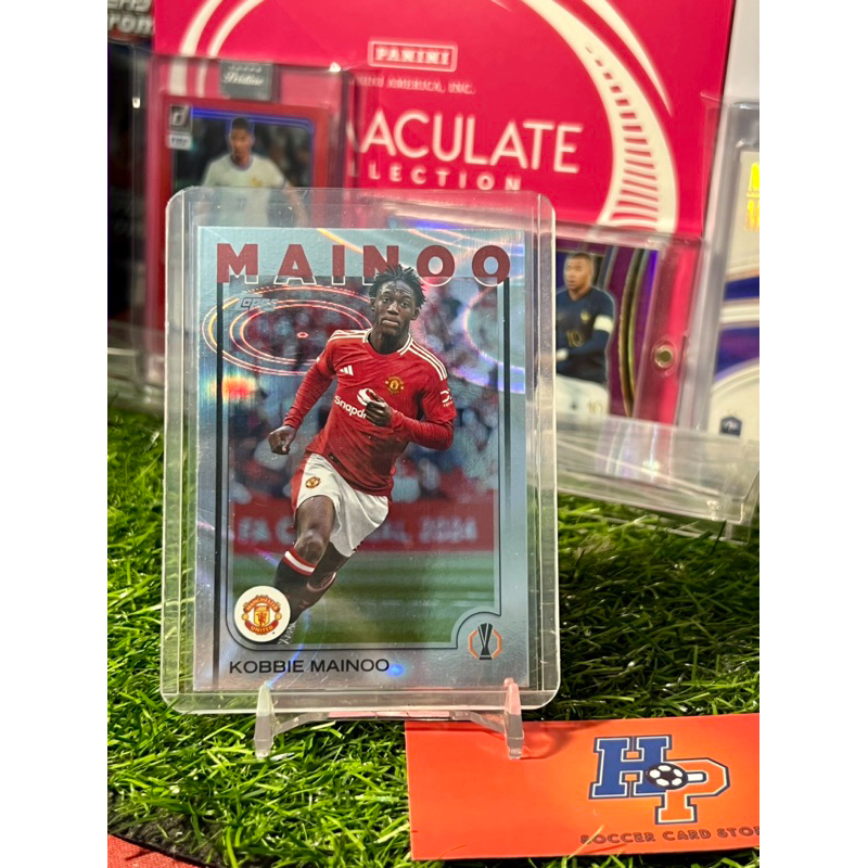 Kobie Mainoo Raindrop Topps UCC 2024/25 การ์ดฟุตบอล