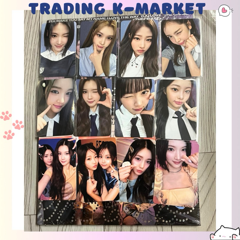 ของแท้ Hearts2hearts Jiwoo Ian Ana Yuha Carmen Juun Yeon Stella โฟโต้การ์ดมุมโค้งมน