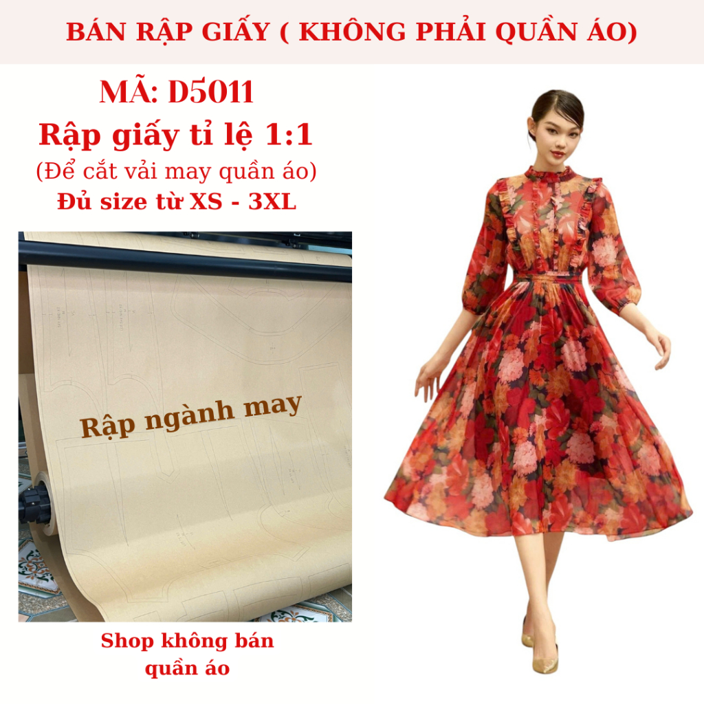 DRESSES CODE D5011 (NOT PRE-CUT)