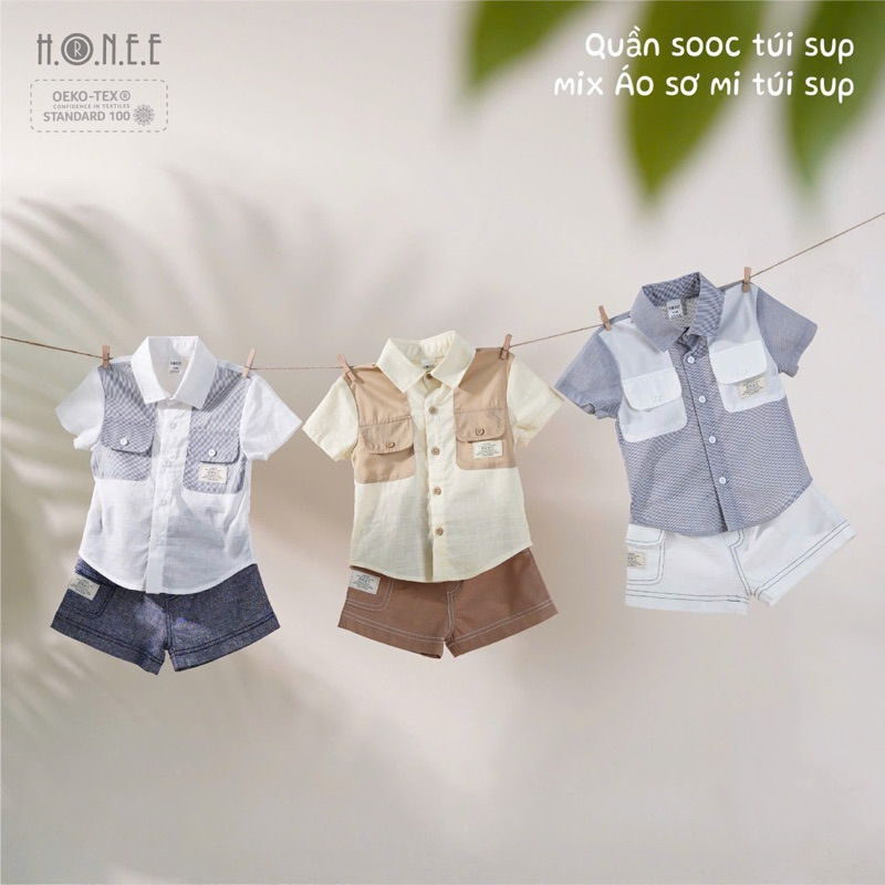 เสื้อ Hrnee มีกระเป๋า sup ไซส์ 9M-4Y