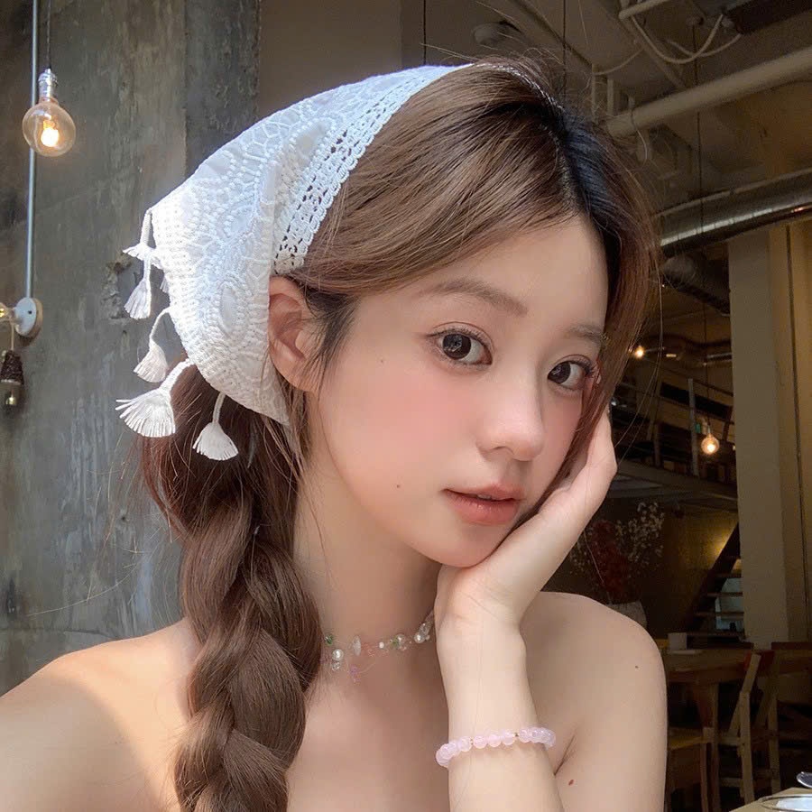 LINHTUXEDO - BOHO STYLE TRIANGLE WOOL KNITTED SCARF