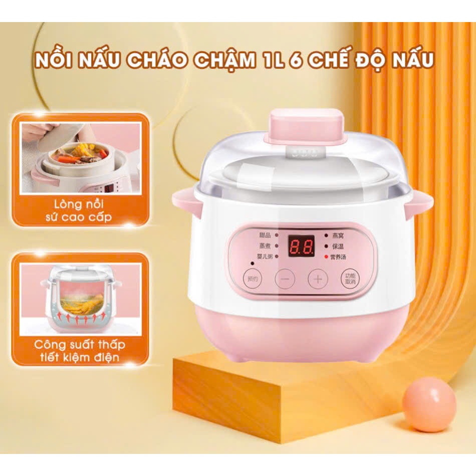 SEEKA WATERY SLOW PORK COOKER 1 ลิตร รุ่นพรีเมี่ยมพร้อมตัวจับเวลา - ทําอาหารสําหรับทารก