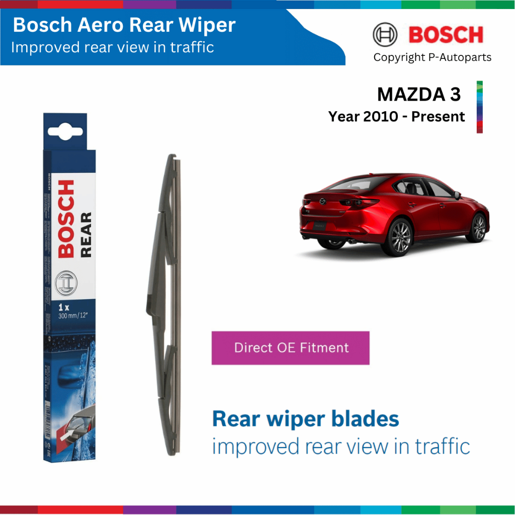 BOSCH ด้านหลัง H290 H352 H354 ที่ปัดน้ําฝนด้านหลังสําหรับ MAZDA 3 2010 ถึงปัจจุบัน