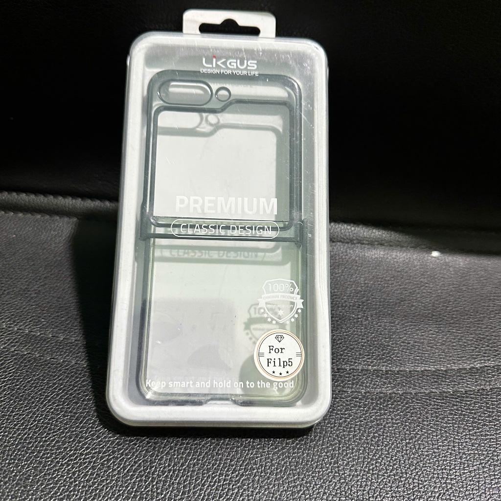 Discharge _ Likgus เคส Samsung Z Flip 5 ด้านหลังด้านในสีดํา (999)