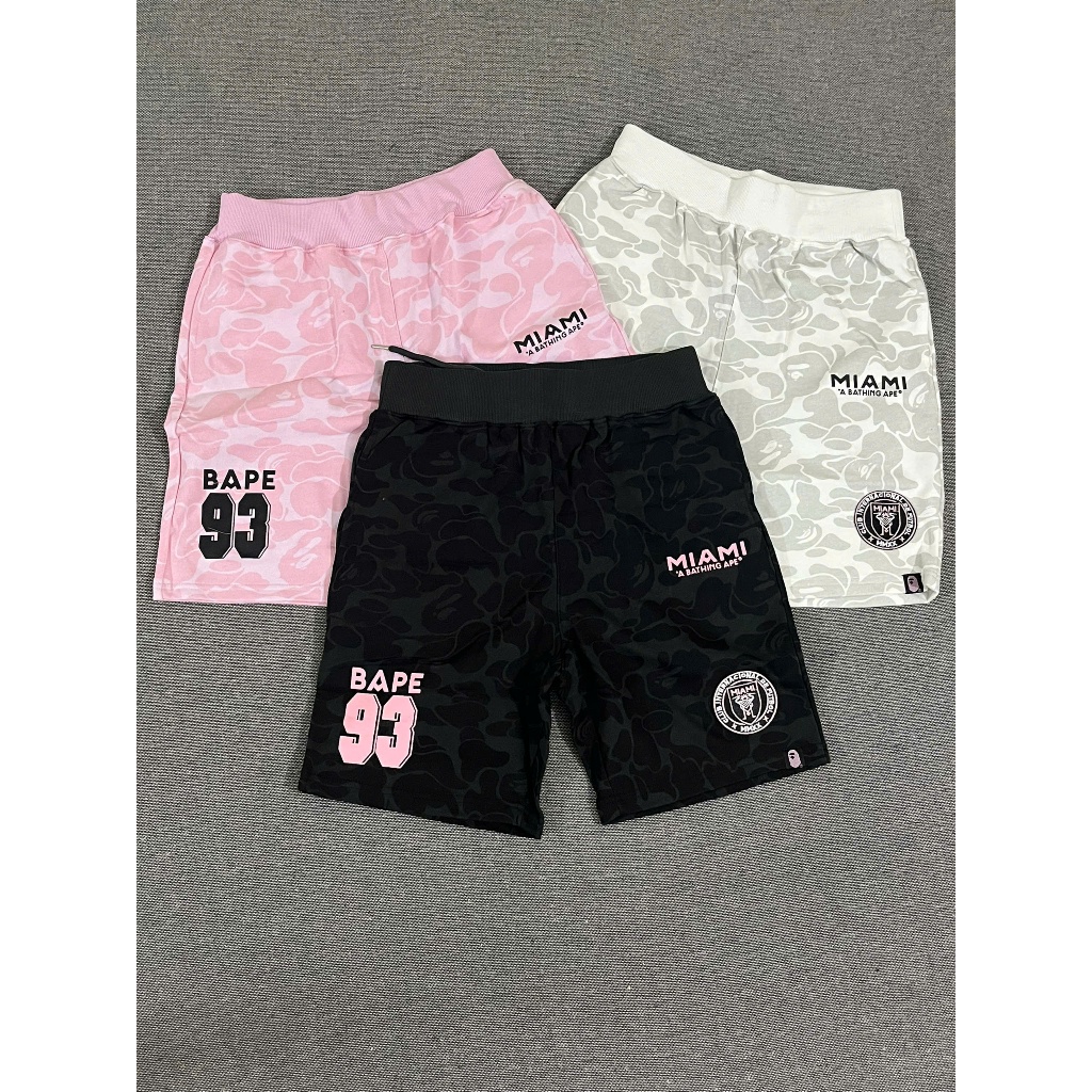 เสื้อยืด BAPE MIAMI ทั้งชุดสําหรับผู้ชายและผู้หญิง Unisex สินค้าคุณภาพสูง รายละเอียด