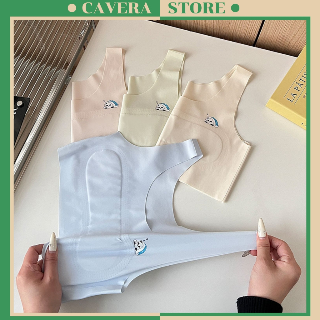 Combo 2 เสื้อน่ารักสําหรับเด็กผู้หญิง บรานักเรียนนุ่มสบาย CAVERA B.8999