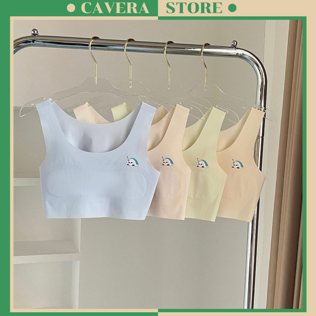 Combo 4 เสื้อน่ารักสําหรับเด็กผู้หญิง บรานักเรียนนุ่มสบาย CAVERA B.8999