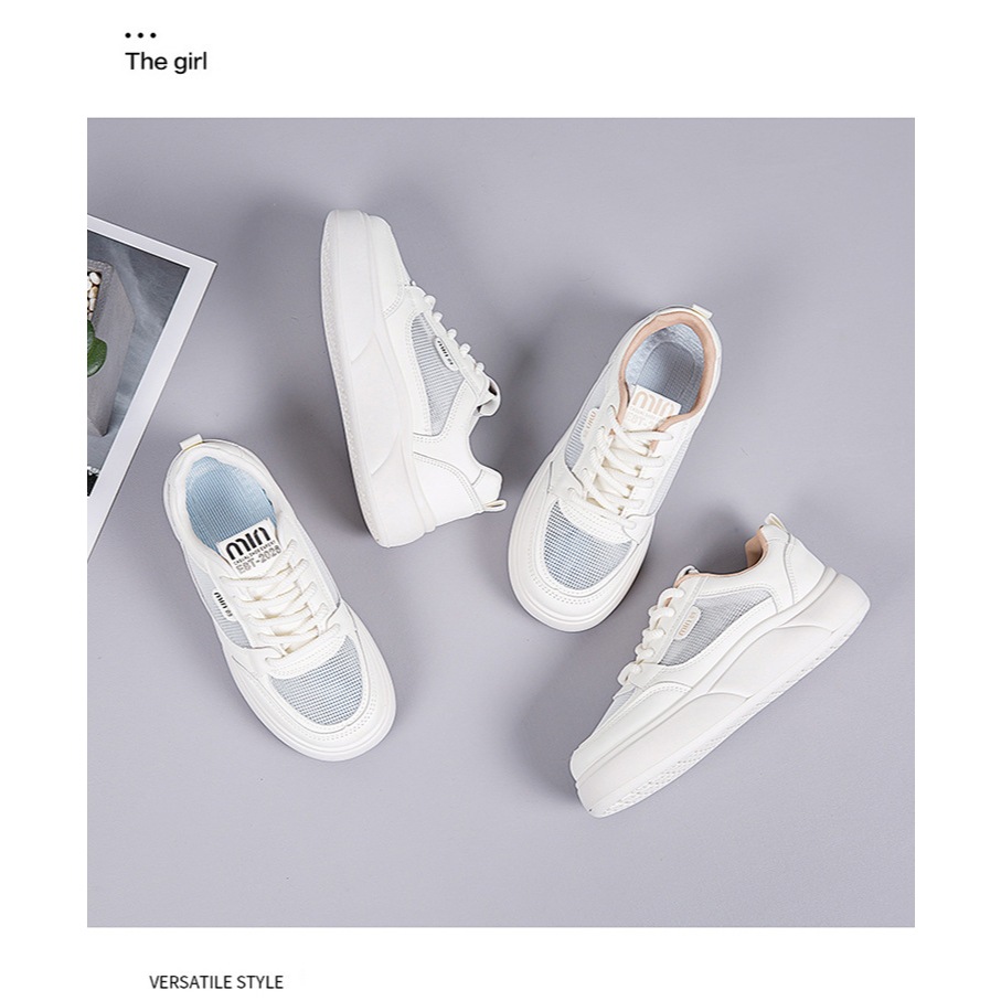 (CODE 11) 5CM HIGH BREATHABLE Mesh Cushion Sole SPORTS SHOES QC FULL BOX