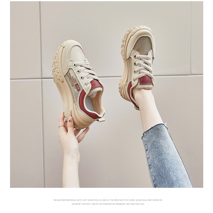 (CODE 1) BREATHABLE Mesh SPORTS SHOES 5CM HIGH QC FULL BOX