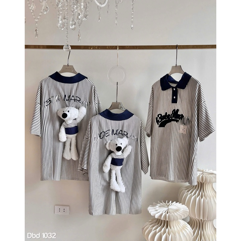 เสื้อโปโล MARZO PLADIED WITH Loose BEAR TYPE 1 HOT 2025