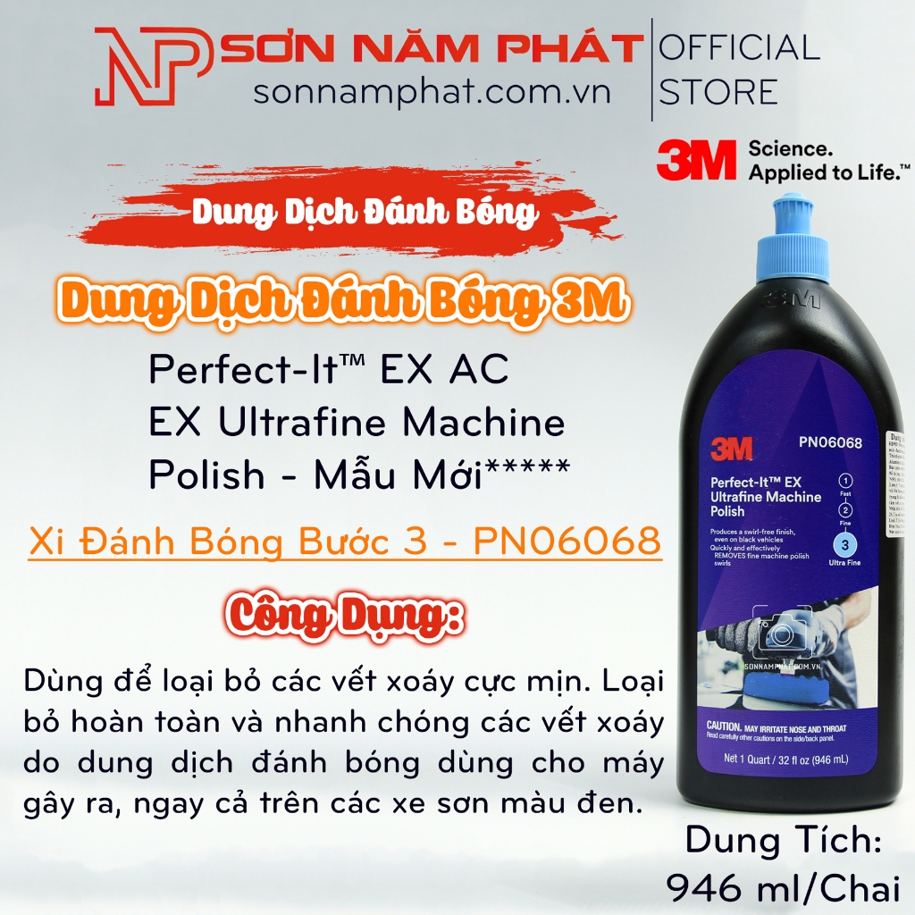 3M Step 3 Polishing Solution PN06068 ขวด 946ml